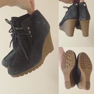 Micheal kors olive green bootie